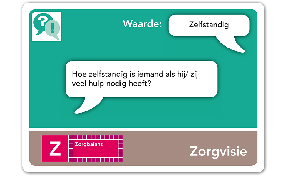 zorgvisie spel zorgbalans waarde zelfstandig